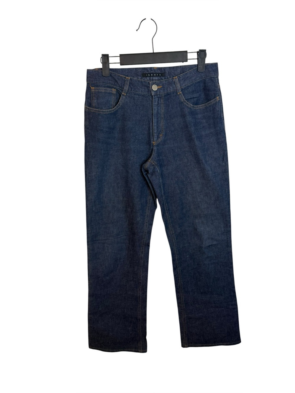 Theory Dark Wash Classic High Waisted Straight Leg Jeans